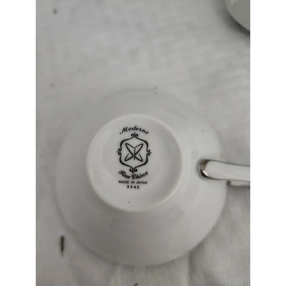 Vintage Alicia by Daniele & Moderne 3545 Fine China Tea Cup and Bowl Set Japan